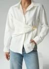 Bağlamalı Gömlek  Ekru