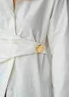Bağlamalı Gömlek  Ekru