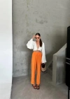 BE ATİK DETAYI ODA KUAŞ PANTOON  Orange