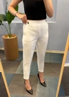 Bel Lasti̇kli̇ Düğmeli̇ Pantolon
