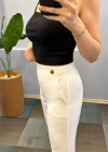 Bel Lasti̇kli̇ Düğmeli̇ Pantolon