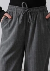 Beli Lastikli Bol Paça Pantolon  Antrasit