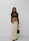 Büzgü Detay Maxi Etek
