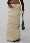 Büzgü Detay Maxi Etek