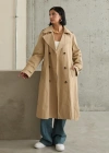 Camel Uzun Kemerli Trençkot
