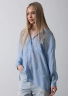 Cepli Oversize Gömlek  Koyu Mavi