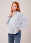 Çizgili Rahat Kesim avi Gömlek