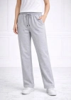 Düz Paça Beli astikli İpli Günlük por Eşofman Altı Rahat Fit  Gri