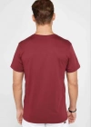 Erkek 24/1 Düz A Kalite Oversize Tshirt  Bordo