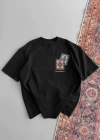 Erkek Baskılı Oversize Tshirt  iyah