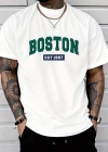 Erkek Boston Baskılı Süprem Tshirt