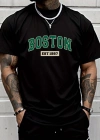 Erkek Boston Baskılı Süprem Tshirt