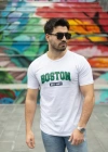 Erkek Boston Baskılı Süprem Tshirt