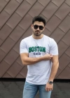 Erkek Boston Baskılı Süprem Tshirt