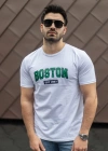Erkek Boston Baskılı Süprem Tshirt