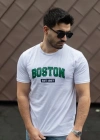 Erkek Boston Baskılı Süprem Tshirt