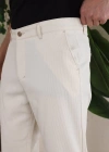 Erkek Casual Slim Fit Cord Desenli Kumaş Pantolon