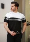 Erkek çizgili Kısa Kollu Tshirt