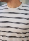 Erkek çizgili Kısa Kollu Tshirt