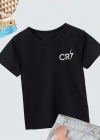 Erkek Çocuk Baskılı TShirt  Siyah