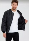 Erkek Düz Bomber Ceket  iyah