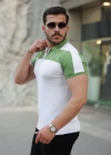Erkek Fermuar Yakalı Kısa Kollu Tişört
