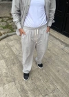 Erkek Fitilli Kadife Cepli Buggy Pantolon Oversize Rahat Kalıp  Gri