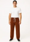 Erkek Fitilli Kadife Cepli Buggy Pantolon Oversize Rahat Kalıp  Kahverengi