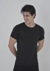 Erkek Gögüs Fileli lim Fit Tshirt  iyah