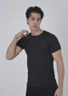 Erkek Gögüs Fileli lim Fit Tshirt  iyah