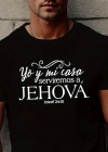 Erkek Jehova Baskılı Süprem Tshirt