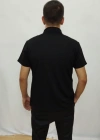 Erkek Kısa Kollu Hakim Yaka önü Düğmeli Viskon Bluz