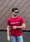 Erkek Kısa Kollu Nasa Baskı Basic Erkek Tshirt