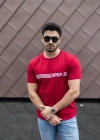 Erkek Kısa Kollu Nasa Baskı Basic Erkek Tshirt