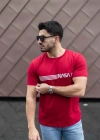 Erkek Kısa Kollu Nasa Baskı Basic Erkek Tshirt
