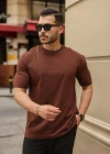 Erkek Kolları Dar Kesim Rahat Kalıp Basic Tişört