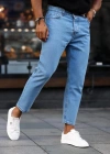 Erkek Mavi Mom Jean