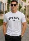 Erkek New York Baskılı Süprem Tshirt
