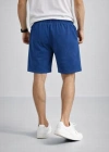 Erkek Otoban Dokuma Şort Beli astikli Bağcıklı, Cepli, Rahat Kesim Günlük Yazlık Şort  İndigo