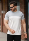Erkek Parçalı Renk Kısa Kollu Tişört