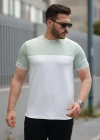 Erkek Parçalı Renk Kısa Kollu Tişört