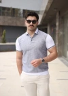 Erkek Polo Yaka Fermuar Detaylı Tişört