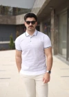 Erkek Polo Yaka Fermuar Detaylı Tişört