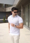 Erkek Polo Yaka Fermuar Detaylı Tişört