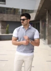 Erkek Polo Yaka Fermuar Detaylı Tişört