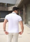 Erkek Polo Yaka Fermuar Detaylı Tişört