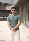 Erkek Polo Yaka Fermuar Detaylı Tişört