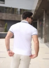 Erkek Polo Yaka Fermuar Detaylı Tişört