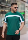 Erkek şerit Detaylı Kısa Kollu Tshirt