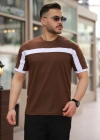 Erkek şerit Detaylı Kısa Kollu Tshirt